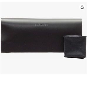 Yves Saint Laurent Leather Eyeglasses Sunglasses Case Black